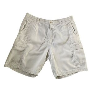 Tommy Bahama Relax Cargo Short Sz 38 Natural Lagenlook Travel Everyday Utility